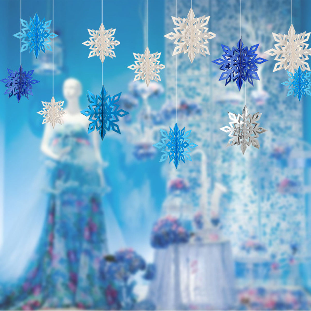 6pcs-Christmas-Party-Hanging-Decoration-Baubles-Xmas-Snowflakes-Home-Bar-Decor-1744746-7