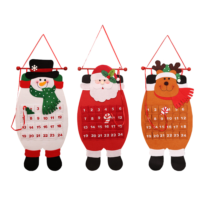 Christmas-2017-Advent-Calendar-Craft-Santa-Claus-Snowman-Hanging-Decor-Christmas-Pendant-Ornament-1219152-3