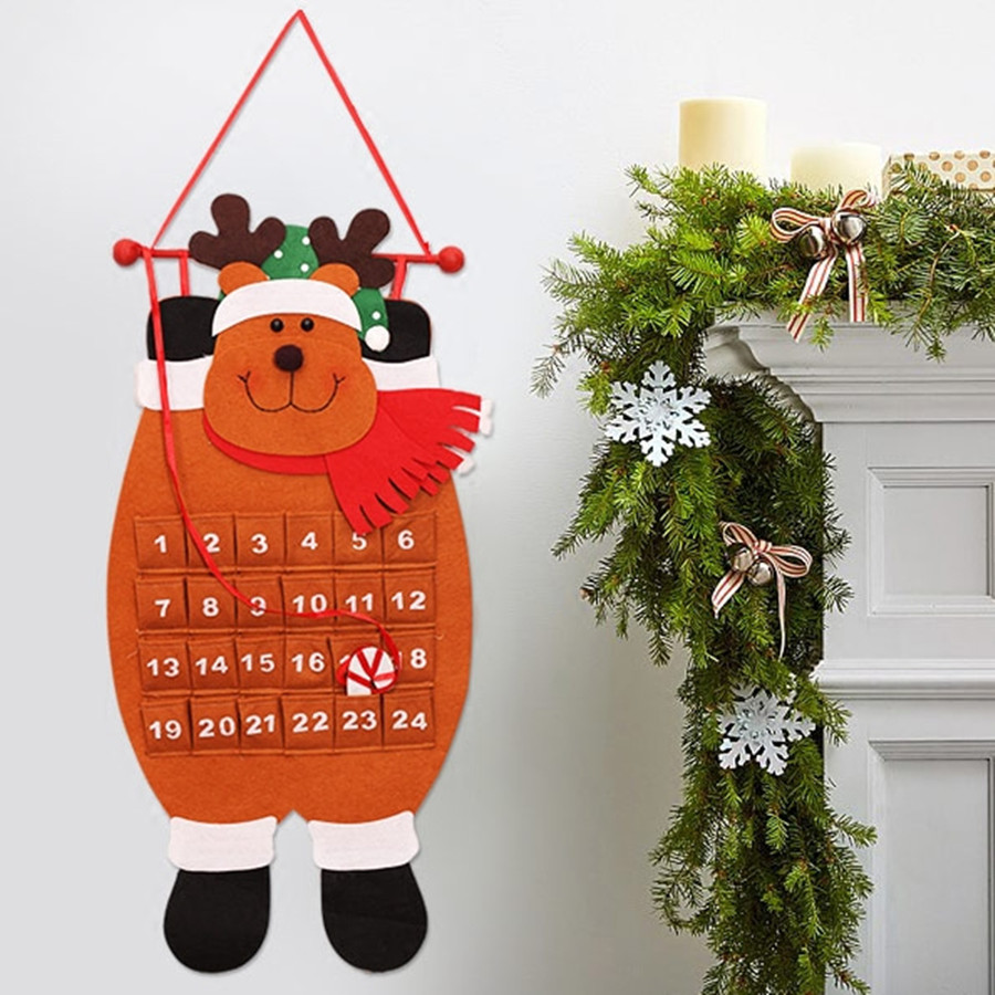 Christmas-2017-Advent-Calendar-Craft-Santa-Claus-Snowman-Hanging-Decor-Christmas-Pendant-Ornament-1219152-5