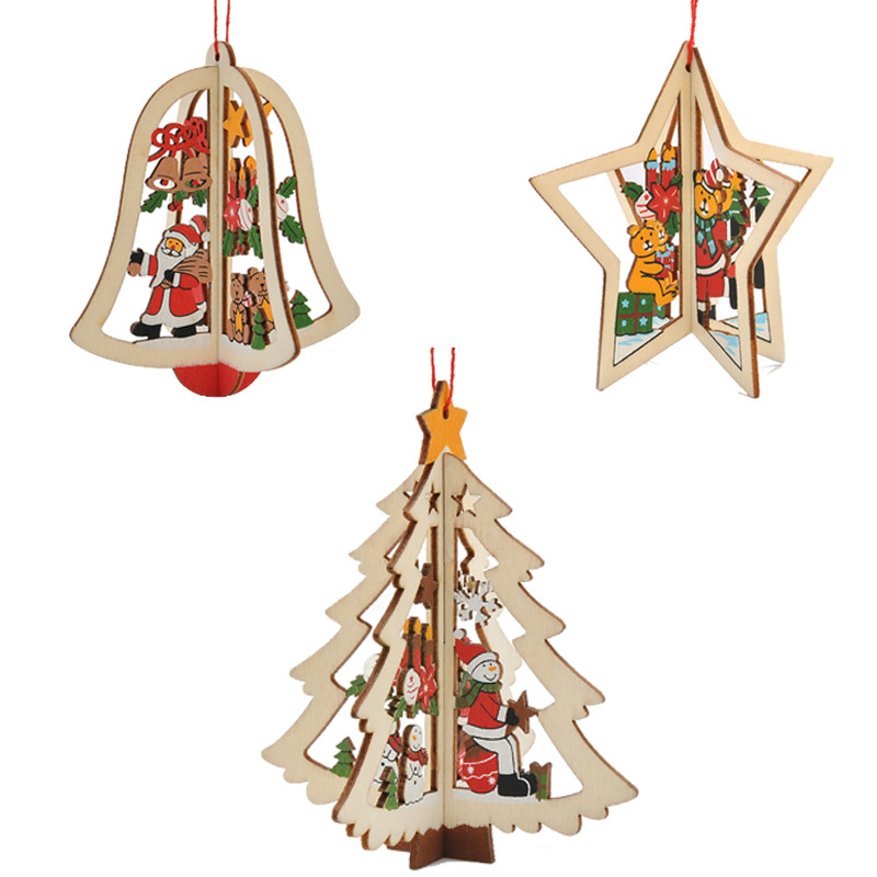 Christmas-3D-Wooden-Pendant-Star-Bell-Tree-Hang-Ornaments-Home-Party-Decorations-Kids-Gifts-1216583-1