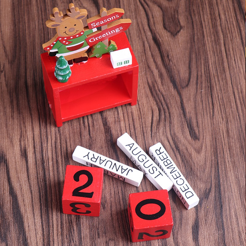 Christmas-Advent-Countdown-Calendar-Wooden-Santa-Claus-Snowman-Reindeer-Pattern-With-Painted-Blocks--1609376-3