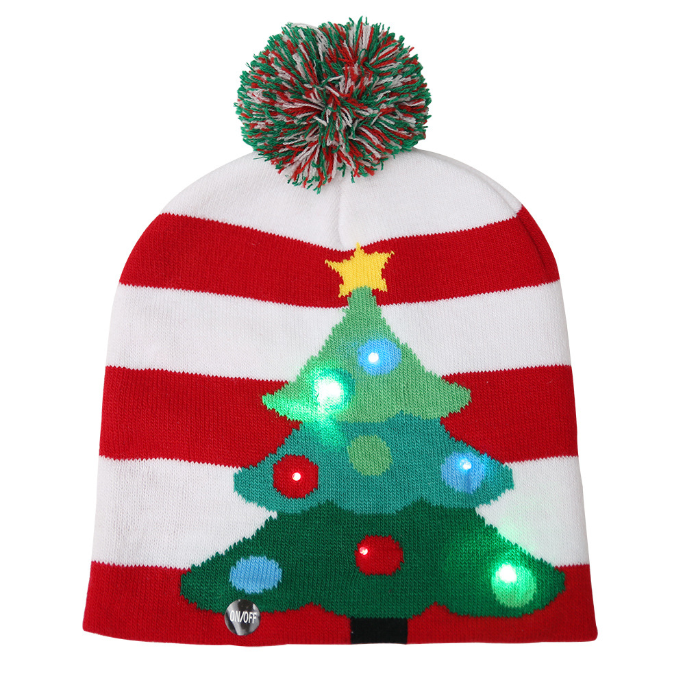 Christmas-Hat-Kids-Adult-LED-Light-Santa-Claus-Reindeer-Snowman-Xmas-Gifts-Cap-Home-Decorations-For--1608823-6