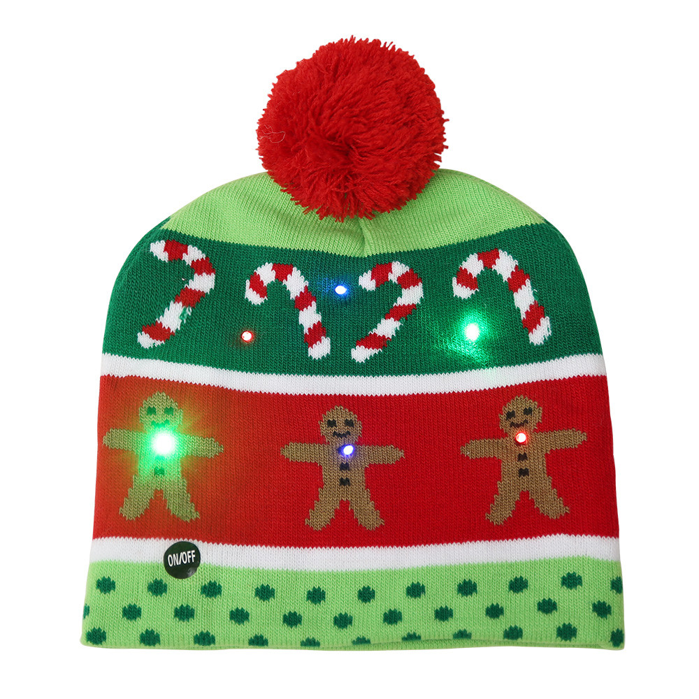 Christmas-Hat-Kids-Adult-LED-Light-Santa-Claus-Reindeer-Snowman-Xmas-Gifts-Cap-Home-Decorations-For--1608823-9