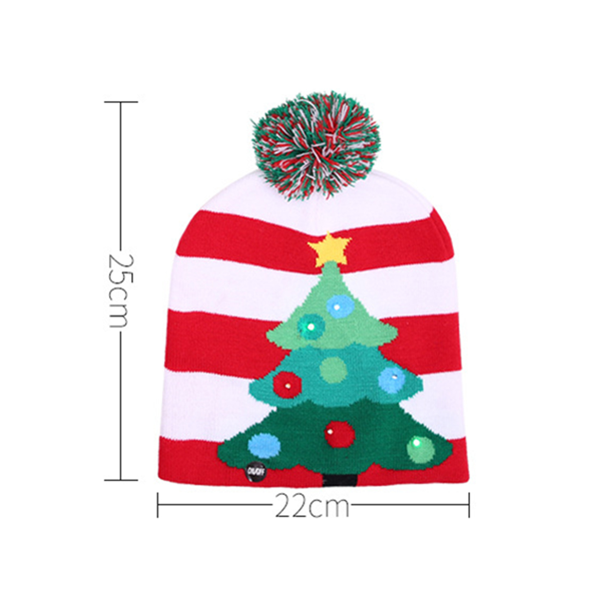 Christmas-LED-Light-Winter-Warm-Beanie-Cap-Santa-Claus-Snowflake-Knitted-Hat-1370284-12