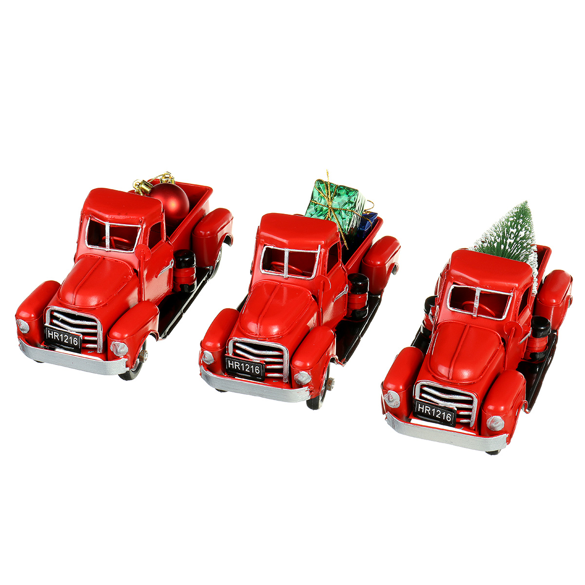 Christmas-Metal-Car-Antique-Red-Truck-Model-Vintage-Style-Party-Decorations---Gift-1605314-8