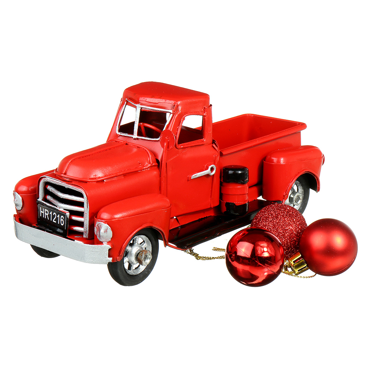 Christmas-Metal-Car-Antique-Red-Truck-Model-Vintage-Style-Party-Decorations---Gift-1605314-10