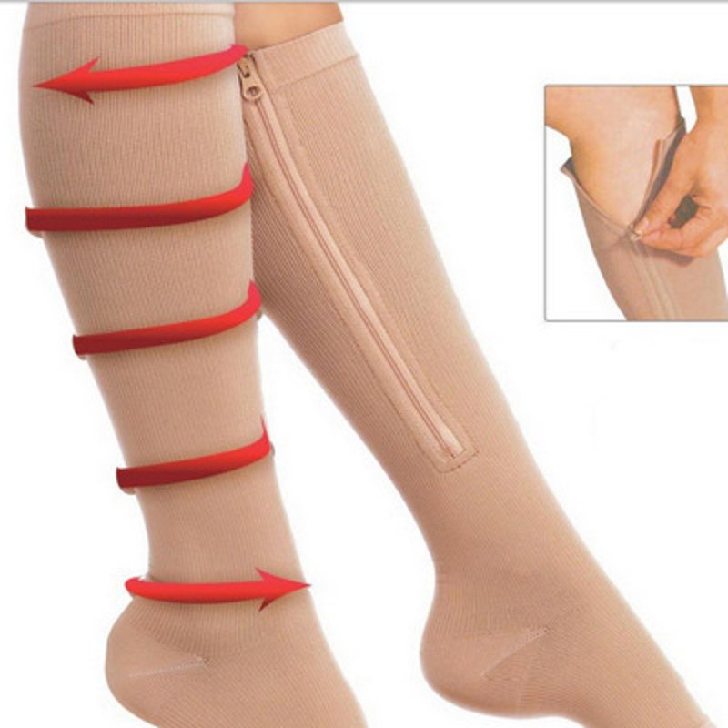 Durable-Soothe-Varicose-Veins-Compression-Socks-Stocking-Sleep-Leg-Slimming-1178568-1