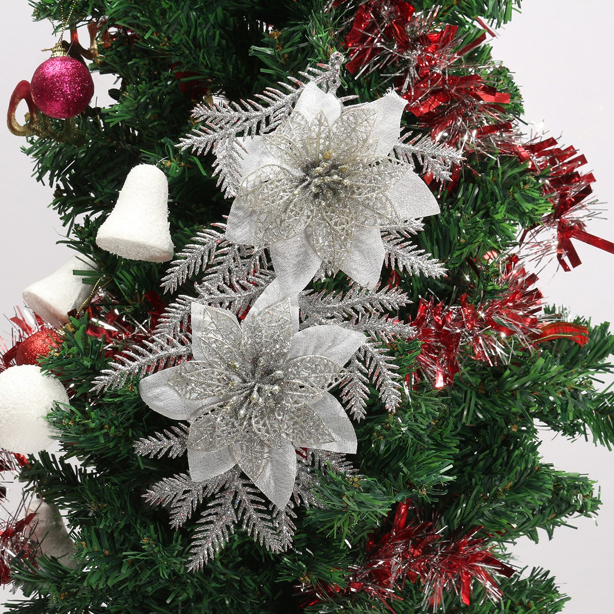 Glitter-Artificial-Christmas-Tree-Flowers-Ornament-Pendant-Xmas-Party-Decoration-1096768-4