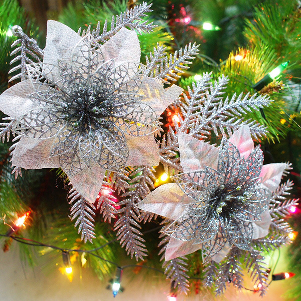 Glitter-Artificial-Christmas-Tree-Flowers-Ornament-Pendant-Xmas-Party-Decoration-1096768-6