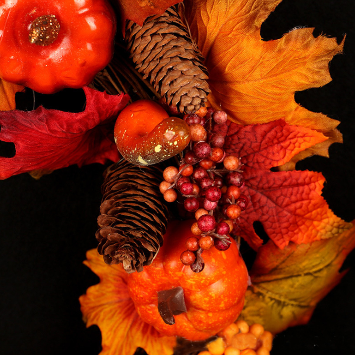 Halloween-Artificial-Pumpkin-Wreath-Autumn-Color-Harvest-Maple-Leaf-LED-Light-String-Door-Garland-De-1752873-10