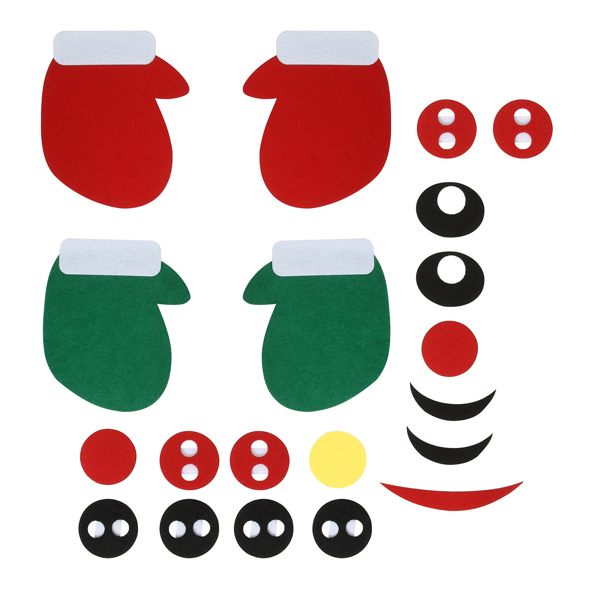 KING-DO-WAY-20x30Inch-40PCS-Christmas-Snowman-Felt-Detackable-Christmas-Ornaments-Set-1892780-14