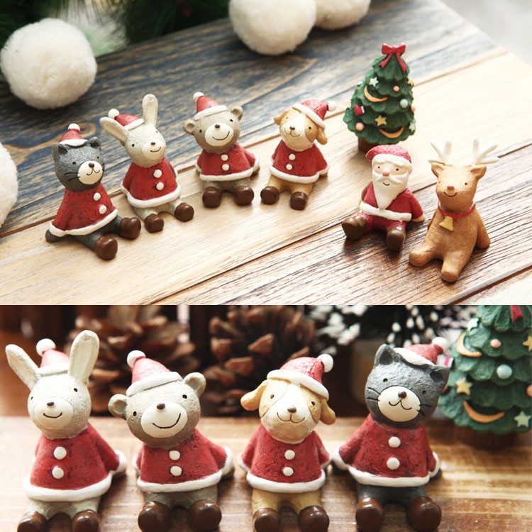 Lovely-Christmas-Wedding-Santa-Animals-Decoration-Cute-Resin-Gift-Home-Decor-Furnishings-1009128-1
