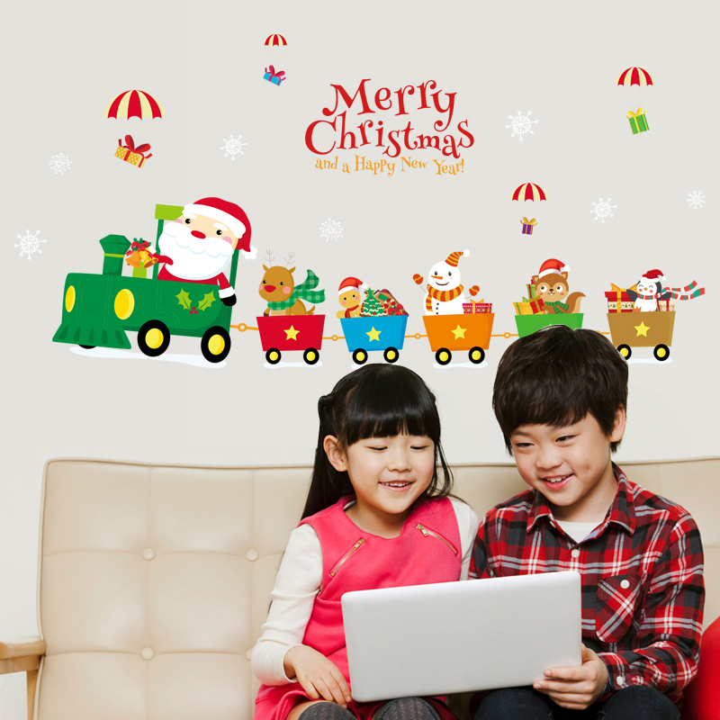 Miico-SK6037-Christmas-Decoration-For-Cartoon-Wall-Sticker-PVC-Removable-Christmas-Party-1580837-5