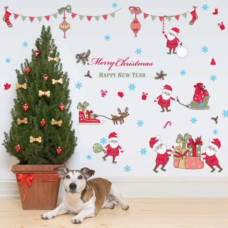Miico-SK9099-Wall-Sticker-Living-Room-Xmas-Santa-Claus-Elk-Stickers-Window-Showcase-Christmas-Decora-1580825-2