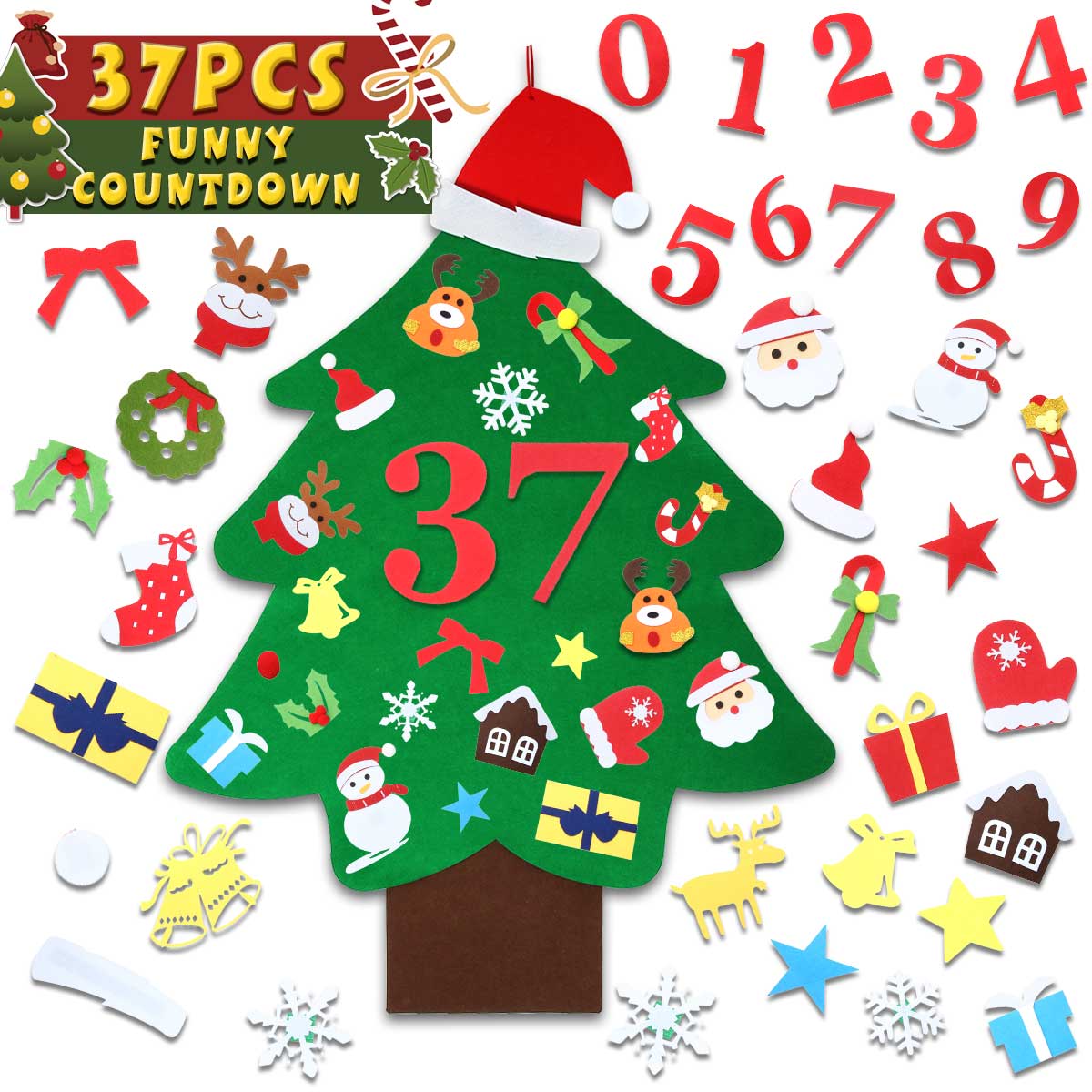 SAFETYON-DIY-Felt-Christmas-Tree-With-37PCS-Ornaments-1898979-1