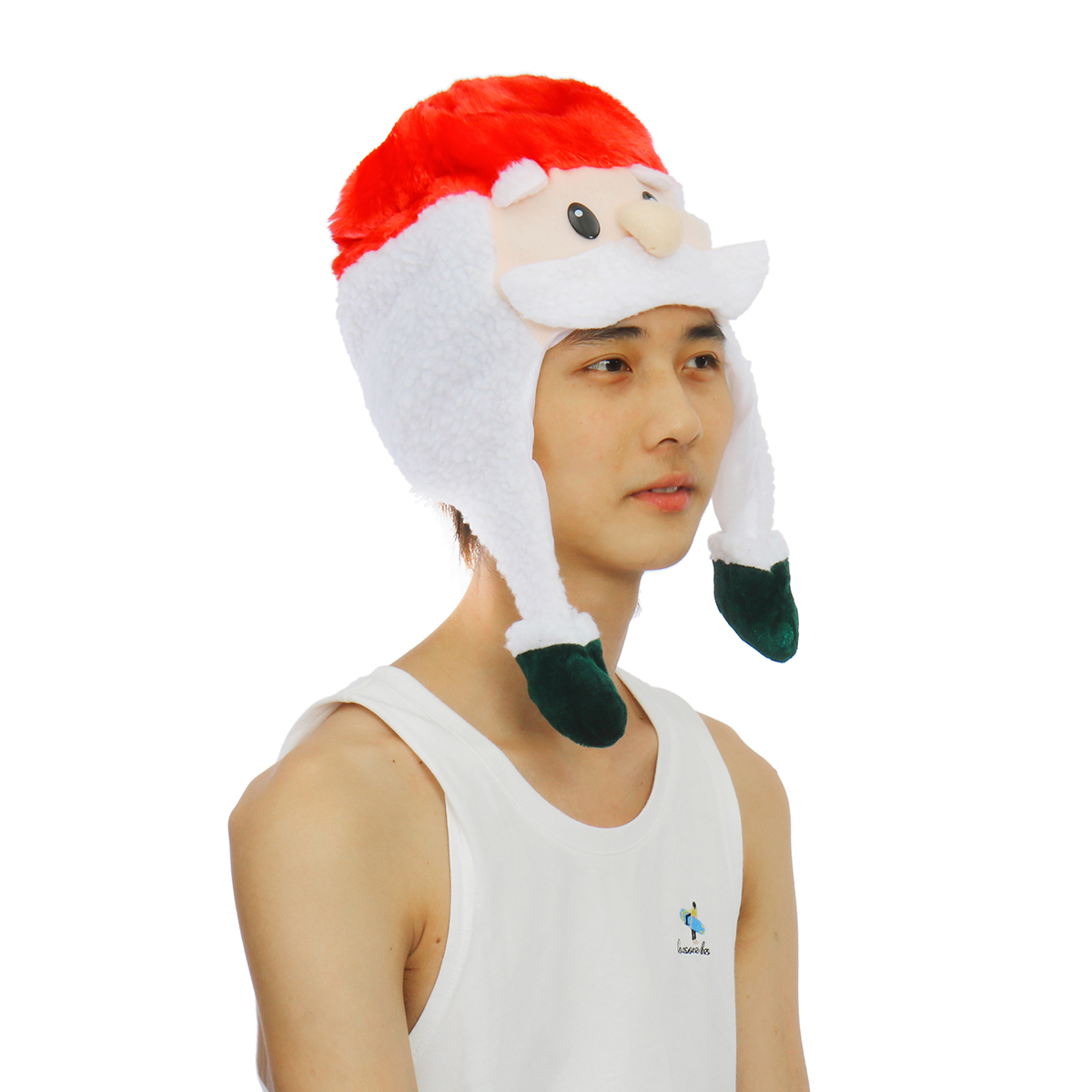 Unisex-Christmas-Xmas-Novelty-Plush-Hat-Santa-Claus-Hat-Holiday-Decoration-1747495-3