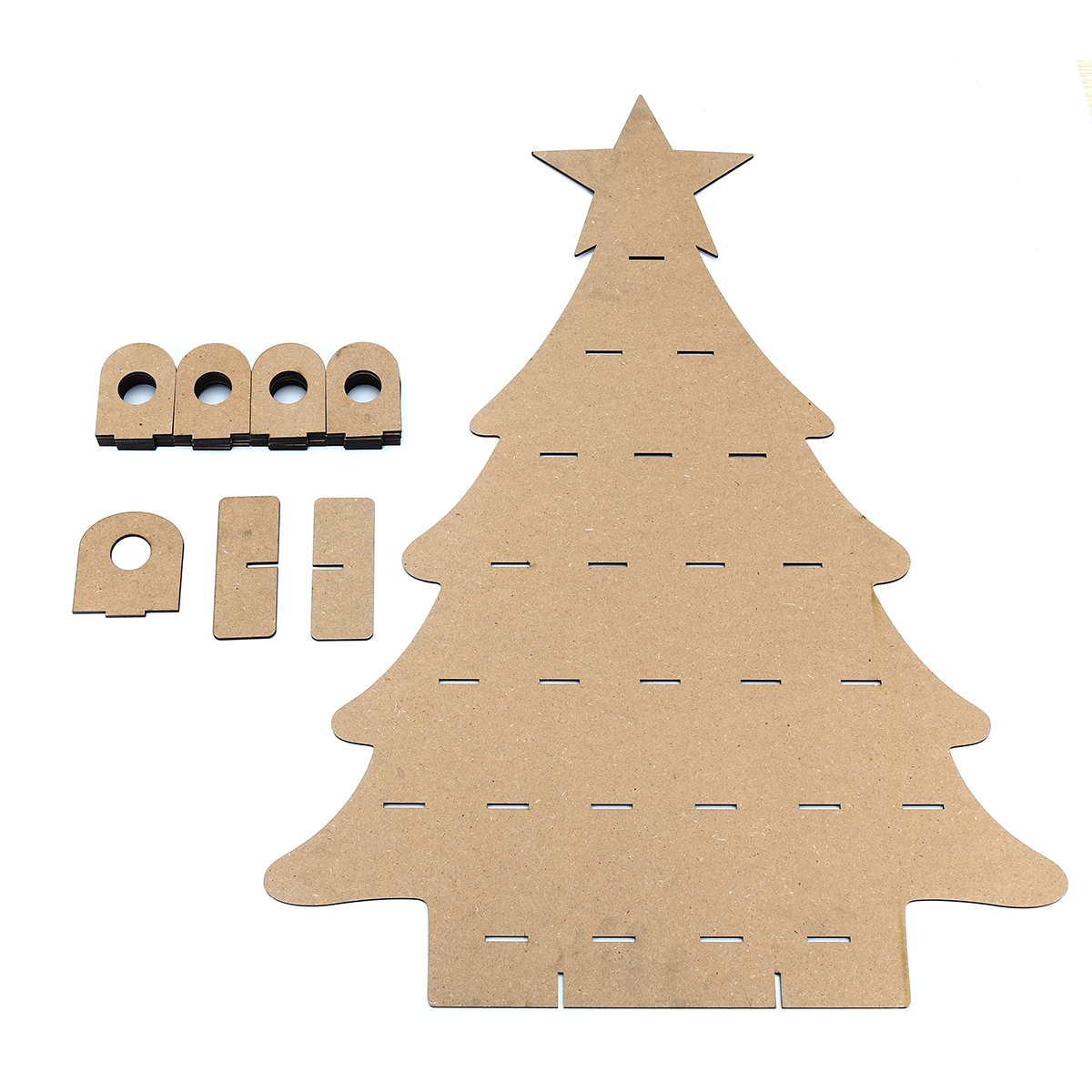 Wooden-Family-Advent-Calendar-Christmas-Tree-25-Chocolates-Stand-Rack-DIY-Decorations-1458960-3