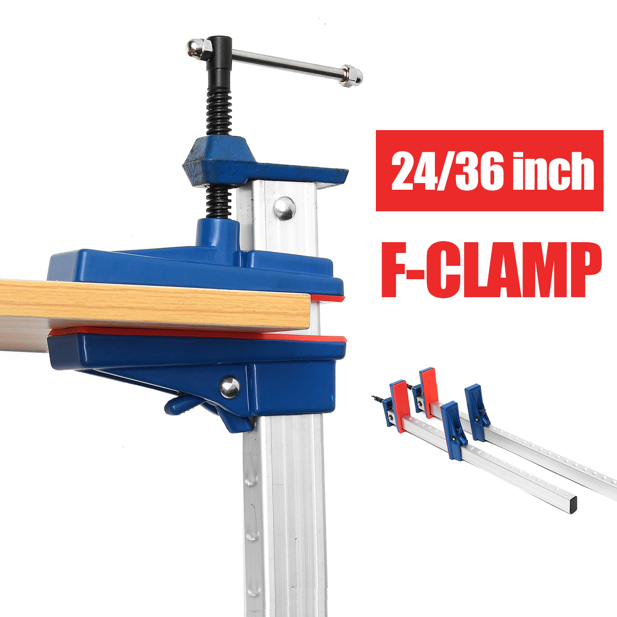 2436-Inch-Aluminum-F-Clamp-Bar-Heavy-Duty-Holder-Grip-Release-Parallel-Adjustable-Woodworking-Tool-1361735-3