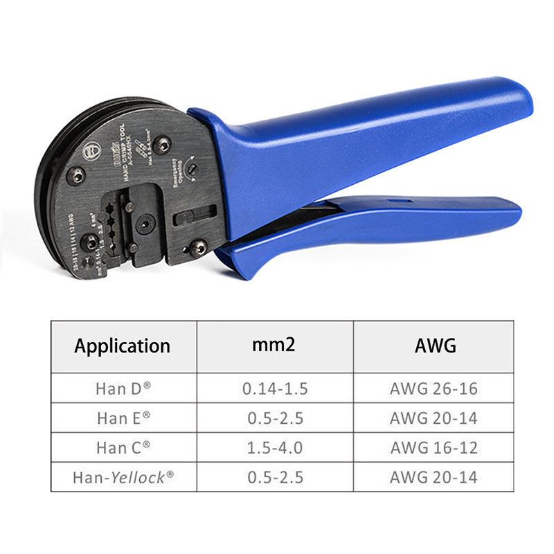 IWISS-IWS-0540HX-Hand-Crimper-Plier-Tools-for-014mm2-40mm2-AWG26-12-Harting-Han-DEC-Connectors-with--1655238-1