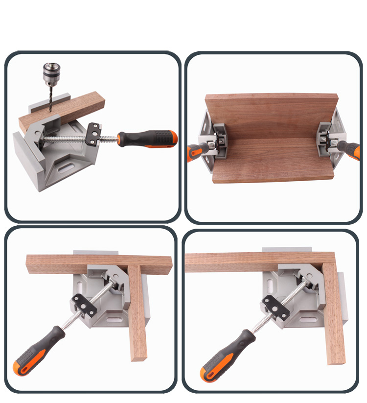 MYTEC-Single-Handle-90-Degrees-Angle-Aluminum-Alloy-Rectangular-Clamp-Wood-Working--Tool-1175113-3