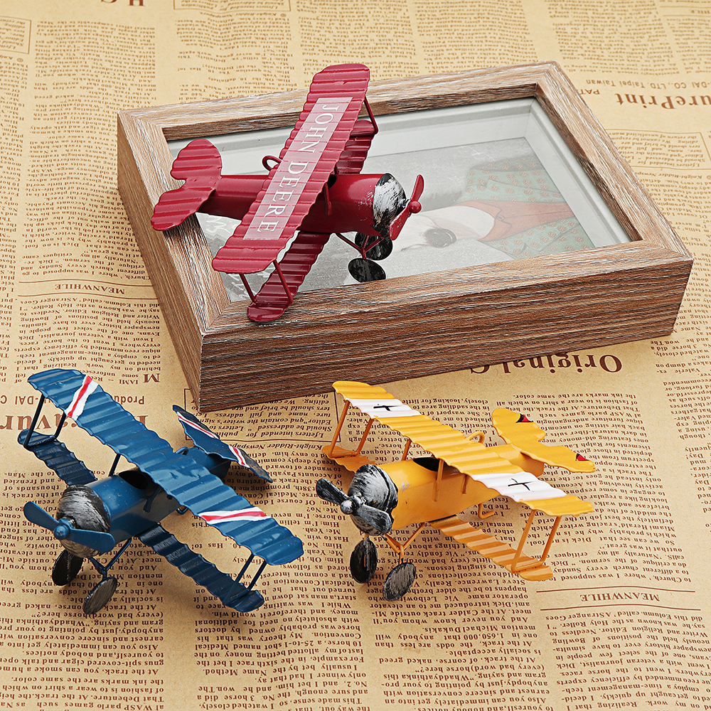 Zakka-Plane-Toy-Classic-Model-Collection-Childhood-Memory-Antique-Tin-Toys-Home-Decor-1295605-1