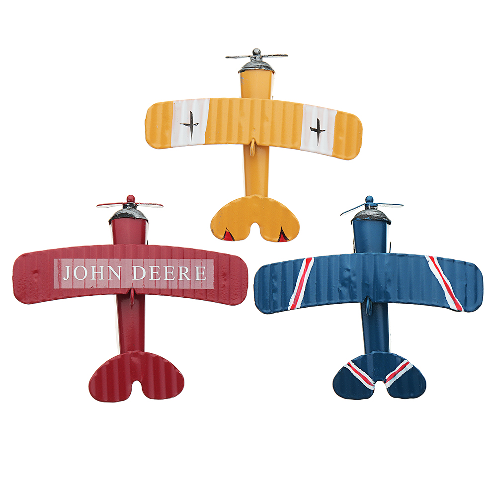 Zakka-Plane-Toy-Classic-Model-Collection-Childhood-Memory-Antique-Tin-Toys-Home-Decor-1295605-2