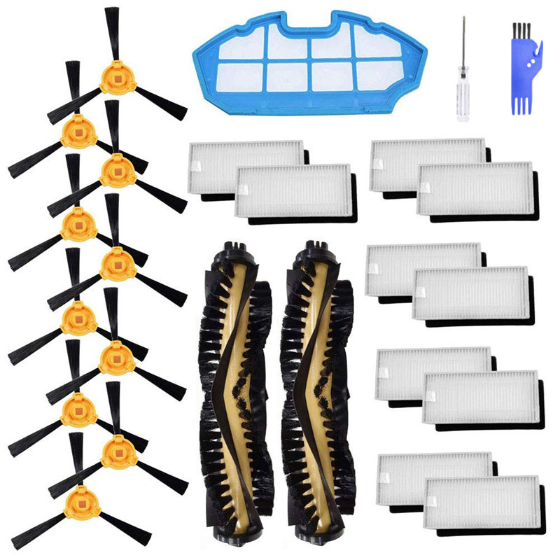 25pcs-Replacements-for-Ecovacs-Deebot-N79-N79S-Vacuum-Cleaner-Parts-Accessories-Main-Brushes2-Side-B-1805436-1