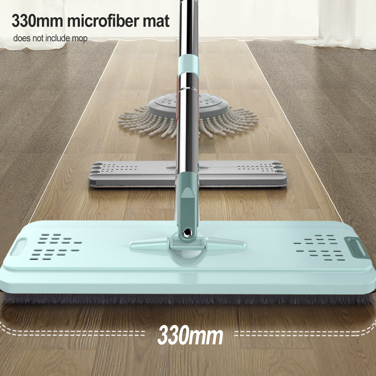 33x12cm-1pcs-Replacement-Microfiber-Mop-Pad-Washable-for-Flat-Mops-1758536-3