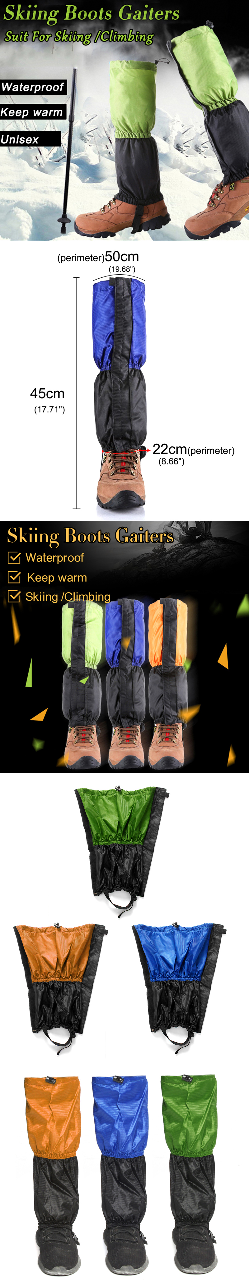 1-Pair-Shoe-Gaiters-Waterproof-Walking-Boot-Warm-Covers-Camping-Hiking-Trekking-Climbing-Snow-Leggin-1424371-1