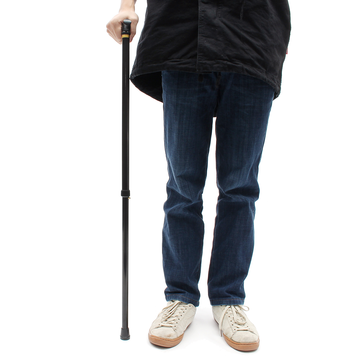 75-90CM-Metal-Walking-Hiking-Stick-Travel-Folding-Cane-Pole-Compact-Adjustable-Alpenstock-1247193-9