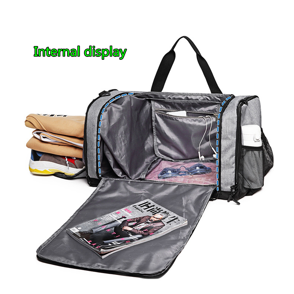 KALOAD-Dry-Wet-Separation-Sports-Fitness-Yoga-Bag-Portable-Large-Capacity-Folding-Travel-Backpack-1545540-6