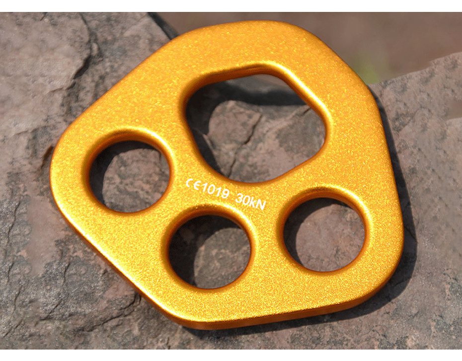 XINDA-XD8609-Aluminum-30KN-Climbing-Rope-Rigging-Plate-Split-Rope-Descender-Plate-4-hole-Force-Plate-1356292-7