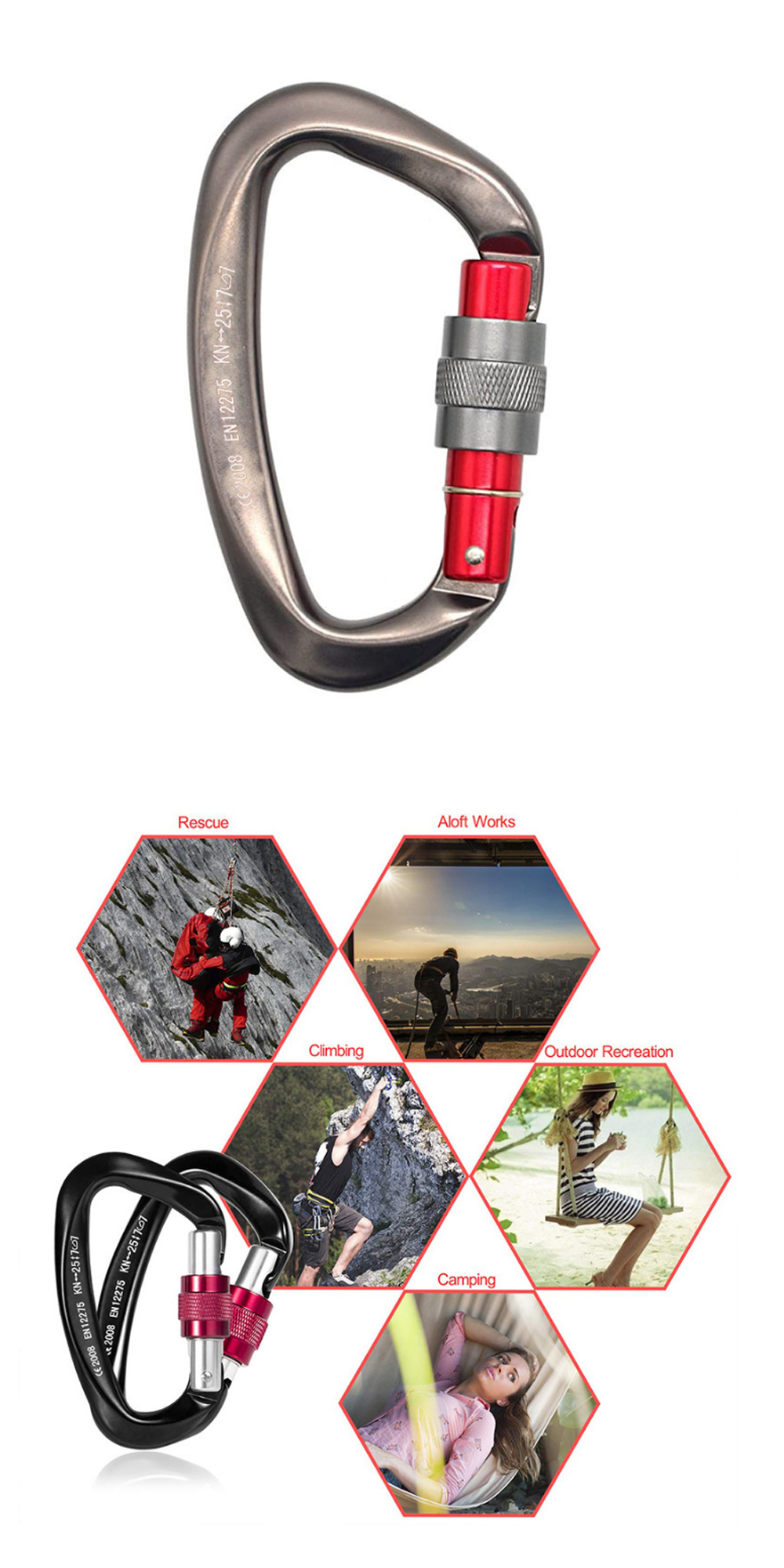 1Pc-Aluminum-D-Ring-Carabiner-25KN-Heavy-Duty-Climbing-Hook-Twist-Lock-Camping-Climbing-Travel-1734628-3