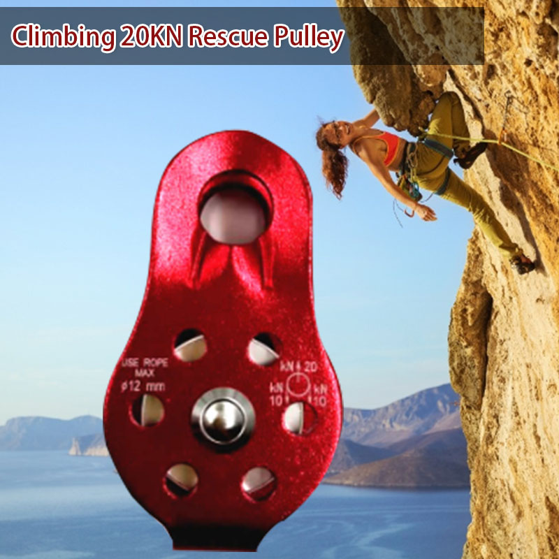 20KN-Aluminum-Alloy-Fixed-Rope-Climbing-Pulley-Outdoor-Camping-Hiking-Escape-Rescue-Tool-1625743-1