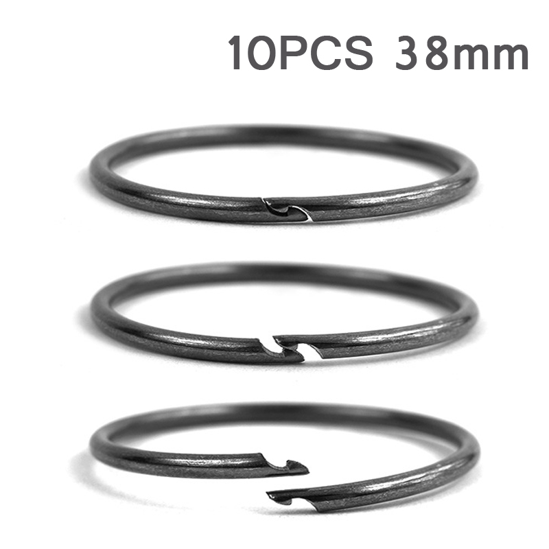 10PCS-38mm-Diameter-Outdoor-EDC-Key-Ring-Buckle-Metal-Round-Chain-Quick-Release-Clamp-Ring-1769568-1