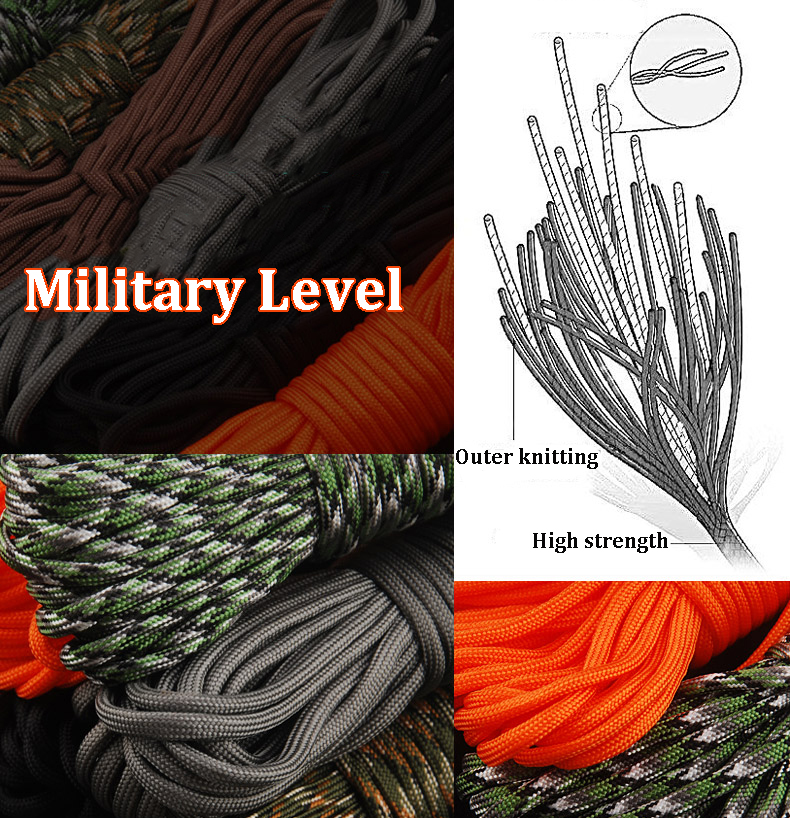 305M100FT-550lb-Nylon-Paracord-7-Strand-Core-Parachute-String-Rope-Camping-Emergency-Survival-53827-6