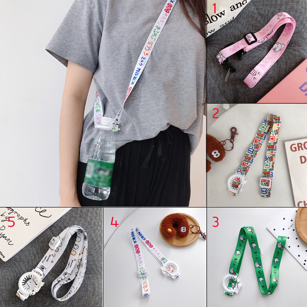 Bottles-Hanging-Shoulder-Long-Strap-Adjustable-Webbing-Buckle-Clip-Key-Hook-Belt-1529747-8