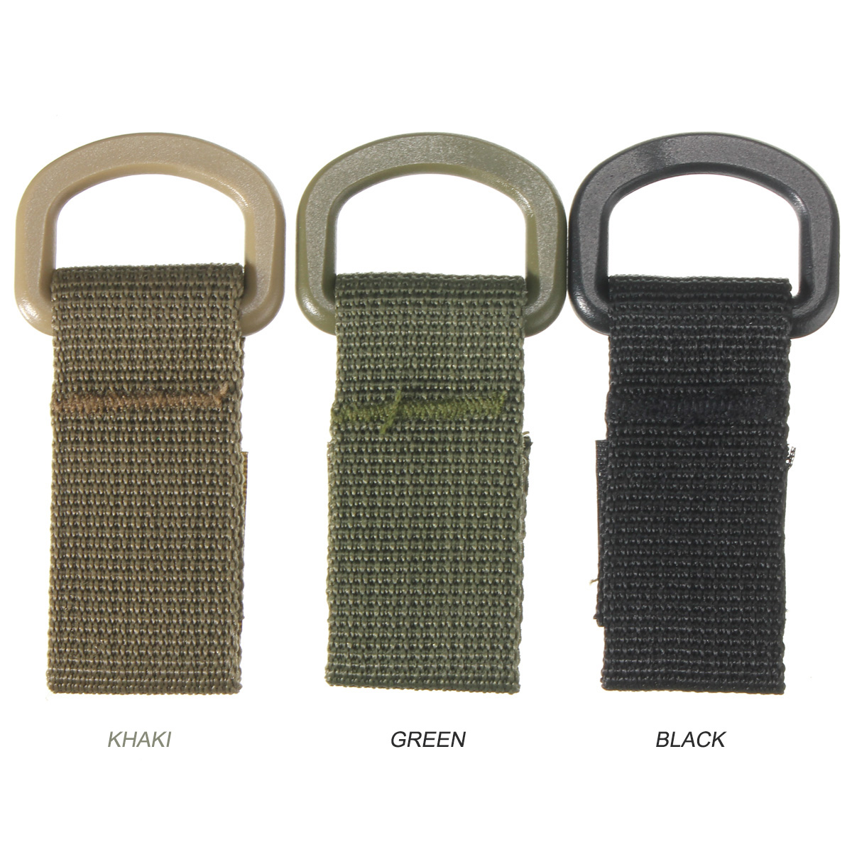 Military-Tactical-Carabiner-Nylon-Strap-Buckle-Hook-Belt-Hanging-Keychain-D-shaped-Ring-Molle-System-1028668-1