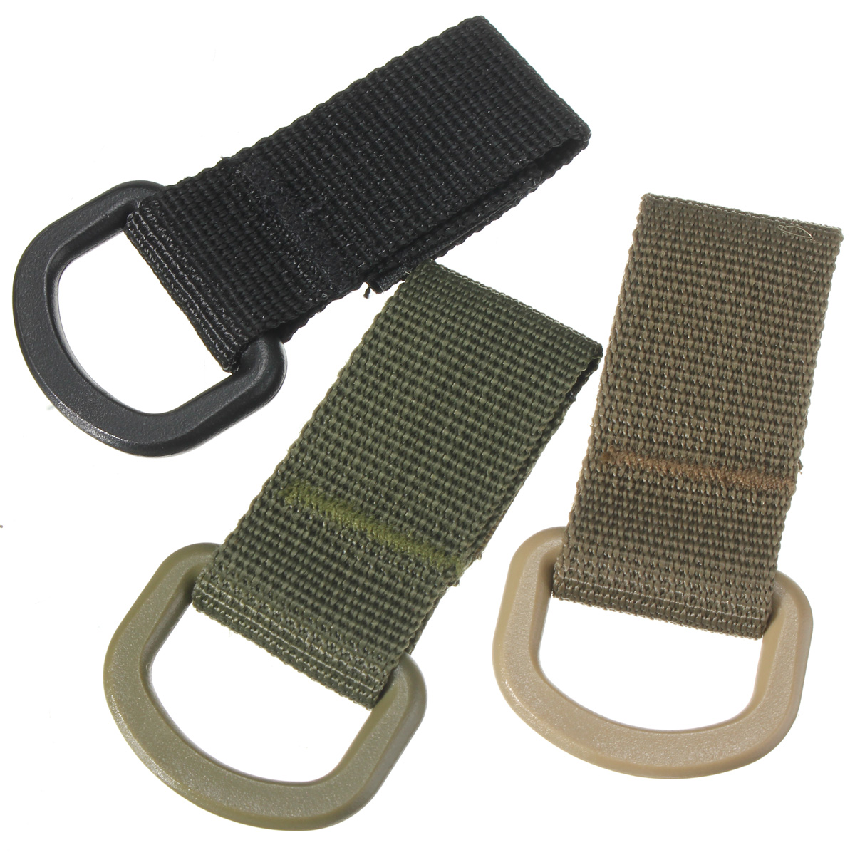 Military-Tactical-Carabiner-Nylon-Strap-Buckle-Hook-Belt-Hanging-Keychain-D-shaped-Ring-Molle-System-1028668-3