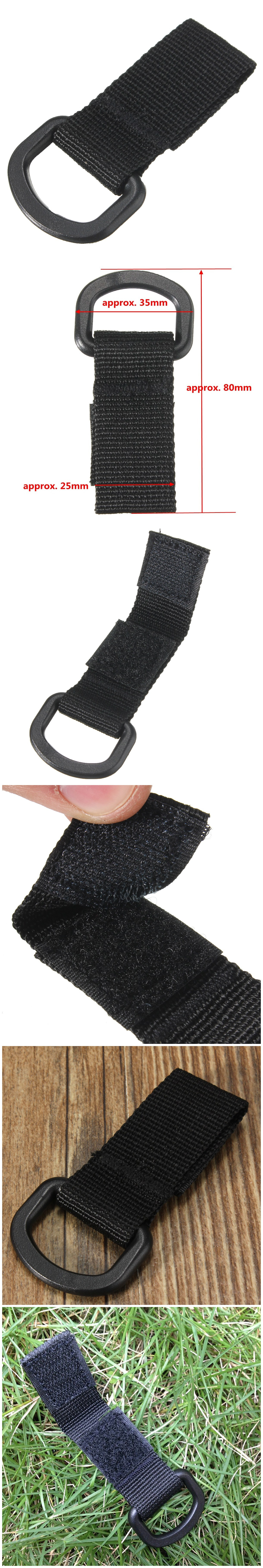 Military-Tactical-Carabiner-Nylon-Strap-Buckle-Hook-Belt-Hanging-Keychain-D-shaped-Ring-Molle-System-1028668-5