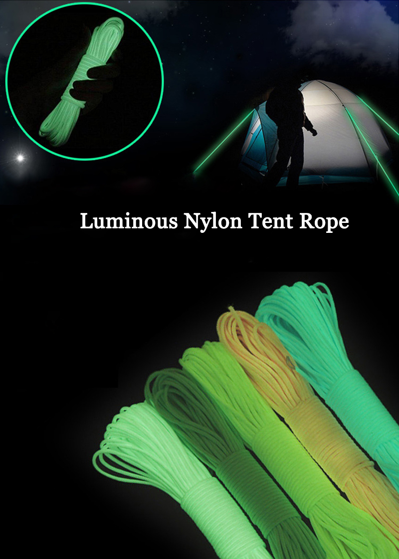 Nylon-20M-Fluorescent-Climbing-Camping-Tent-Rope-9-Strands-Luminous-High-strength-Paracord-1307876-1