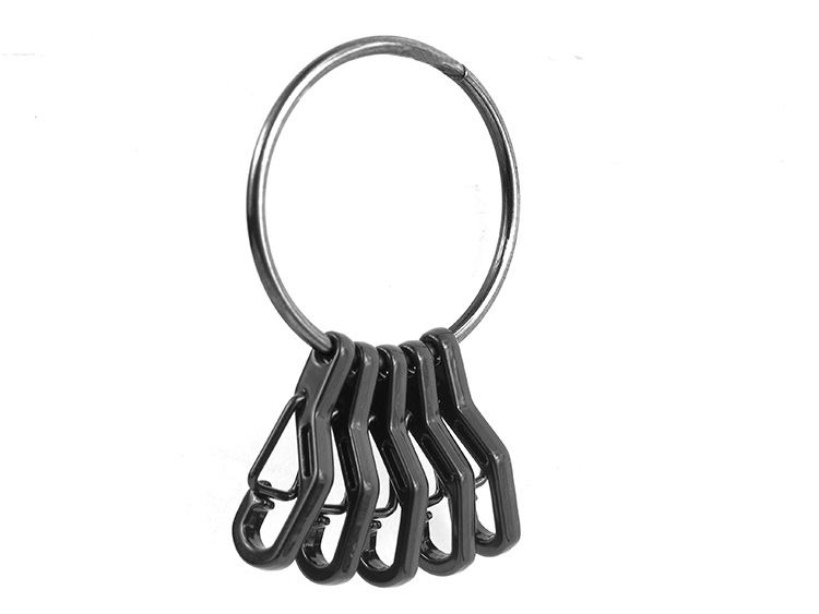 Outdoor-EDC-Key-Ring-Buckle-Metal-Round-Chain-Quick-Release-Clamp-Ring-1059205-9