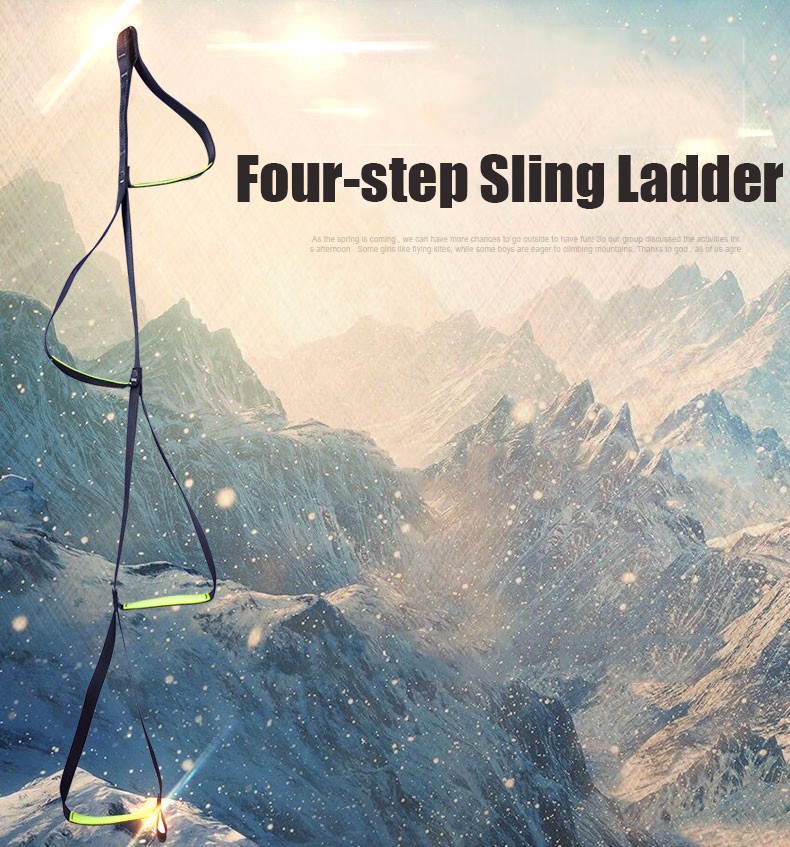 XINDA-9315-Outdoor-Rock-Climbing-Four-step-Etrier-Rise-Rope-Ladders-Ascending-Sling-Accessory-1252088-1
