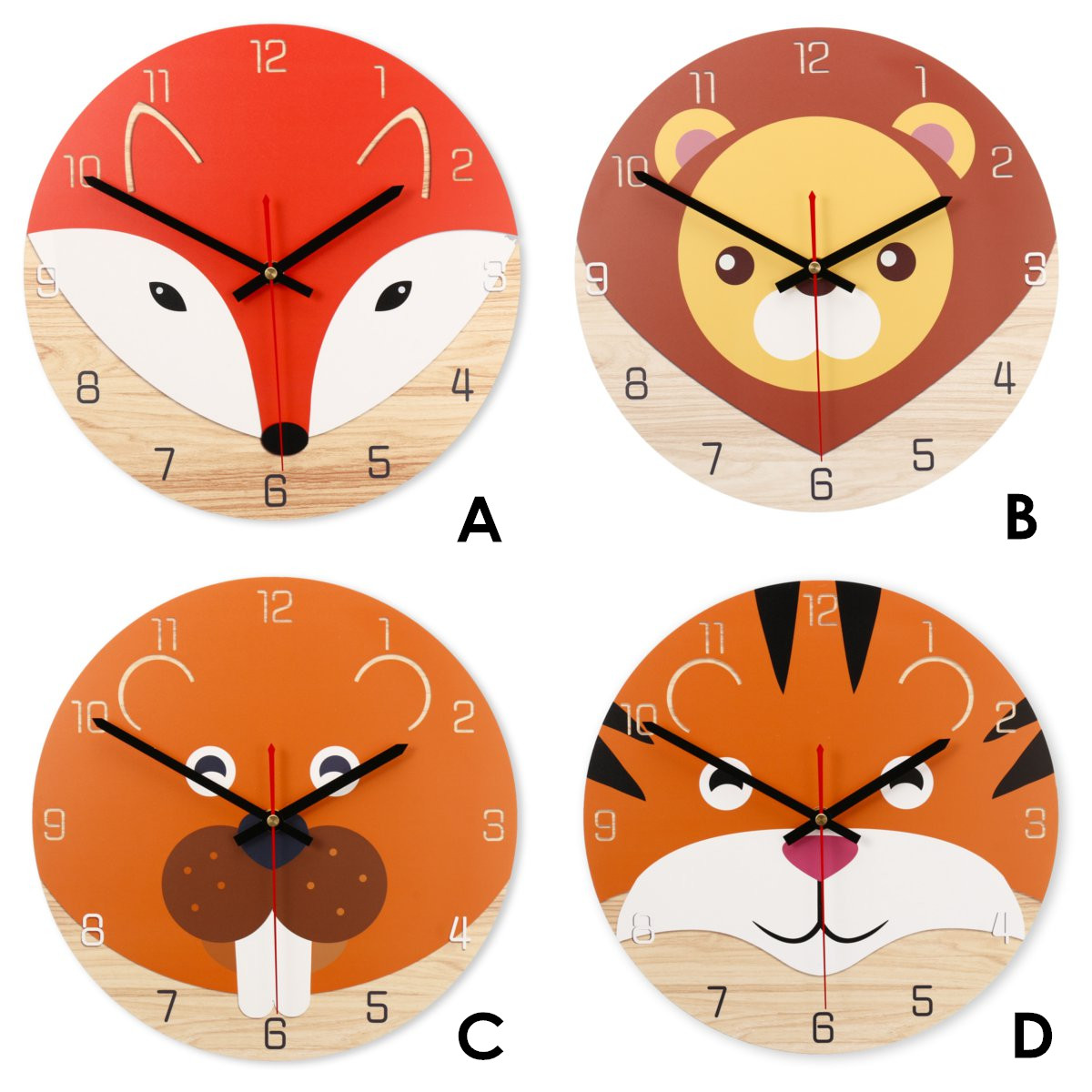 28cm-Animal-Mute-Round-Wall-Clock-Modern-Home-Living-Room-Kitchen-Watch-Decor-1450509-1