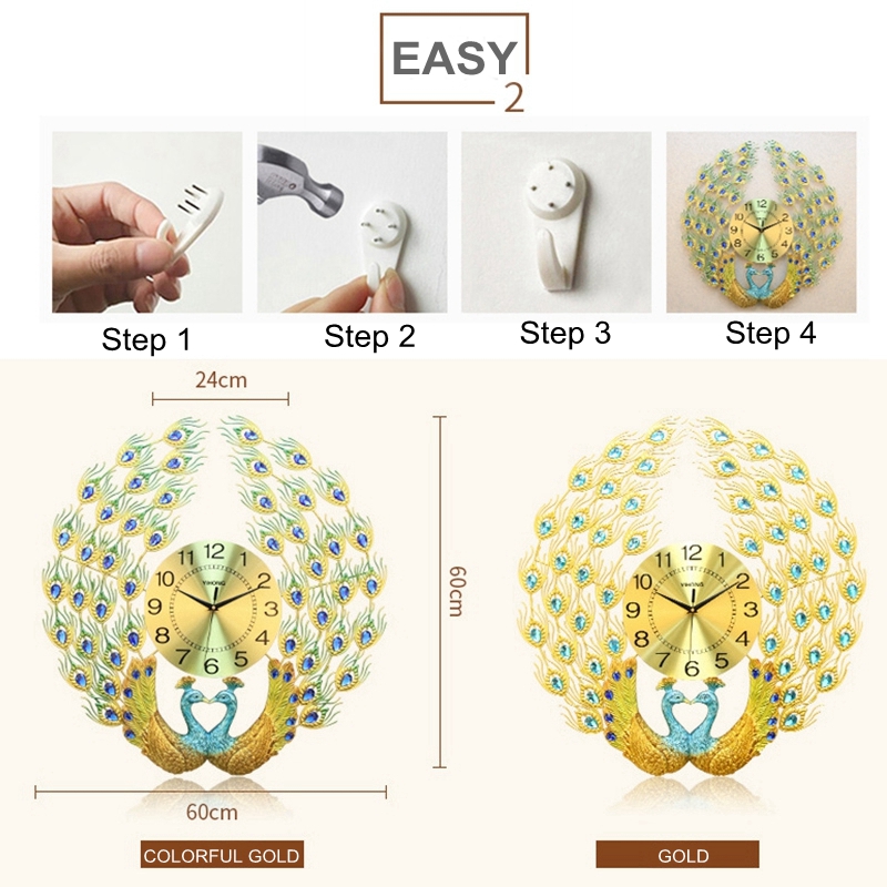 3D-Crystal-Luxury-Peacock-Clock-Creative-Modern-Art-Decorative-Clock-Mute-Wall-Quartz-Clock-1642333-4