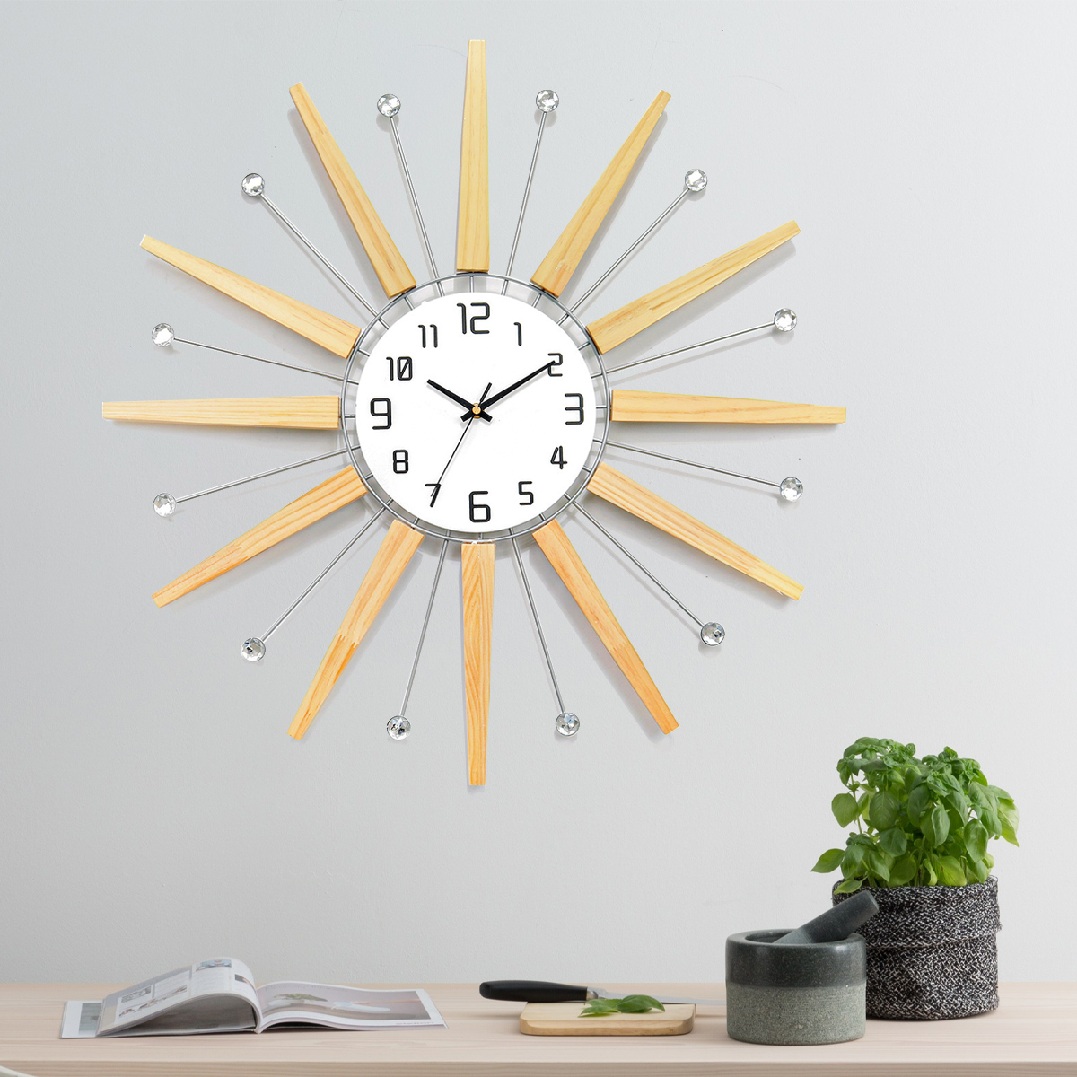 6565cm-Clear-Wide-Large-Density-Board-Wall-Clock-With-3D-Butterfly-Stickers-1671453-1