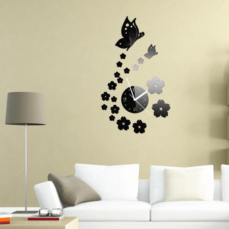 Honana-DX-X7-Creative-Butterfly-3D-Acrylic-Mirror-Wall-Sticker-Quartz-Clocks-Watch-Large-Home-Decor-1165518-1