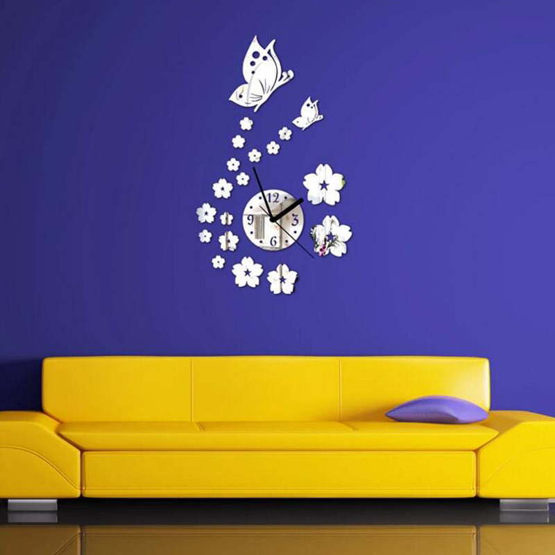 Honana-DX-X7-Creative-Butterfly-3D-Acrylic-Mirror-Wall-Sticker-Quartz-Clocks-Watch-Large-Home-Decor-1165518-6