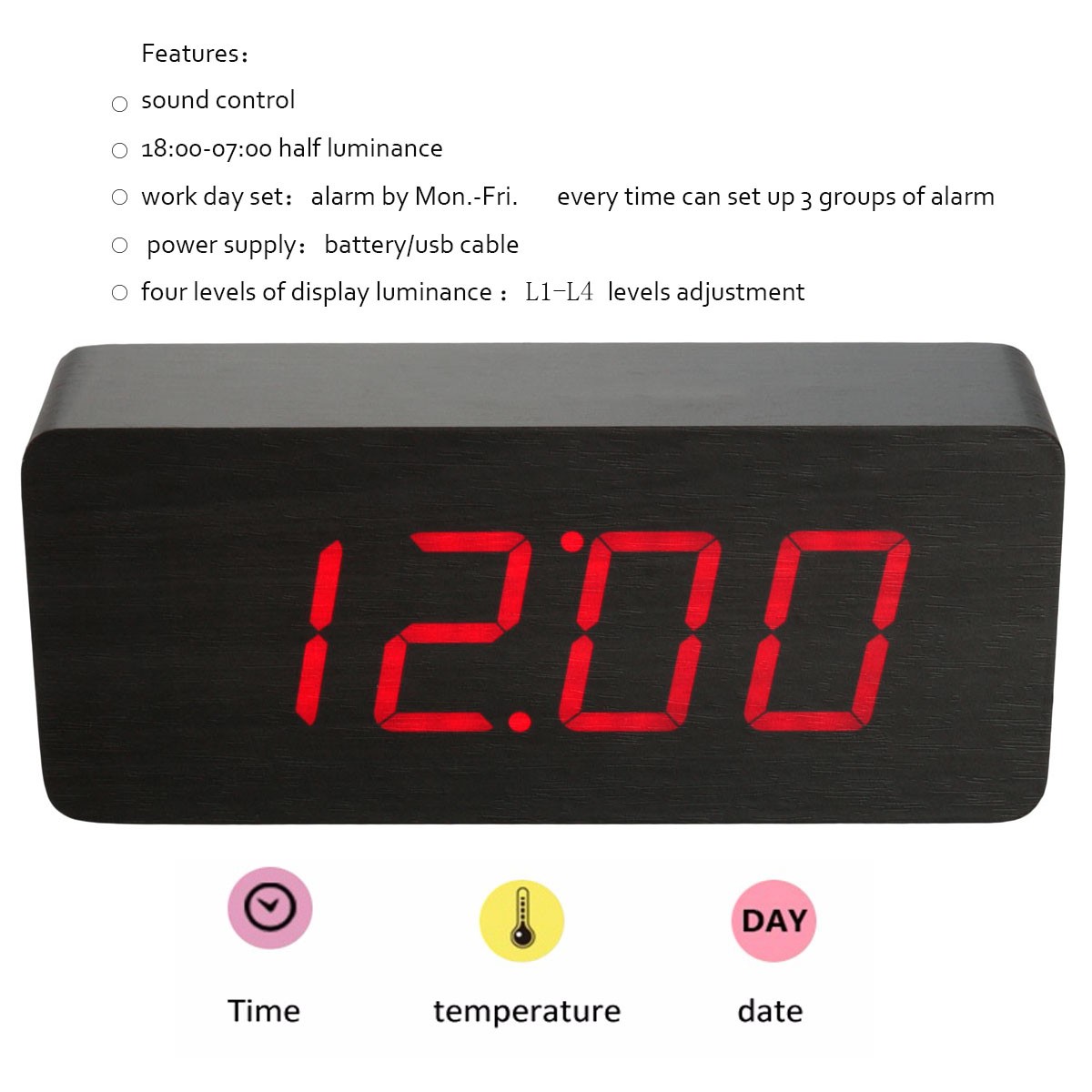 Multifunctional-Wooden-Digital-Clock-Two-Modes-Default-Display-Time-Built-in-Battery-Voice-Control-S-1891907-2