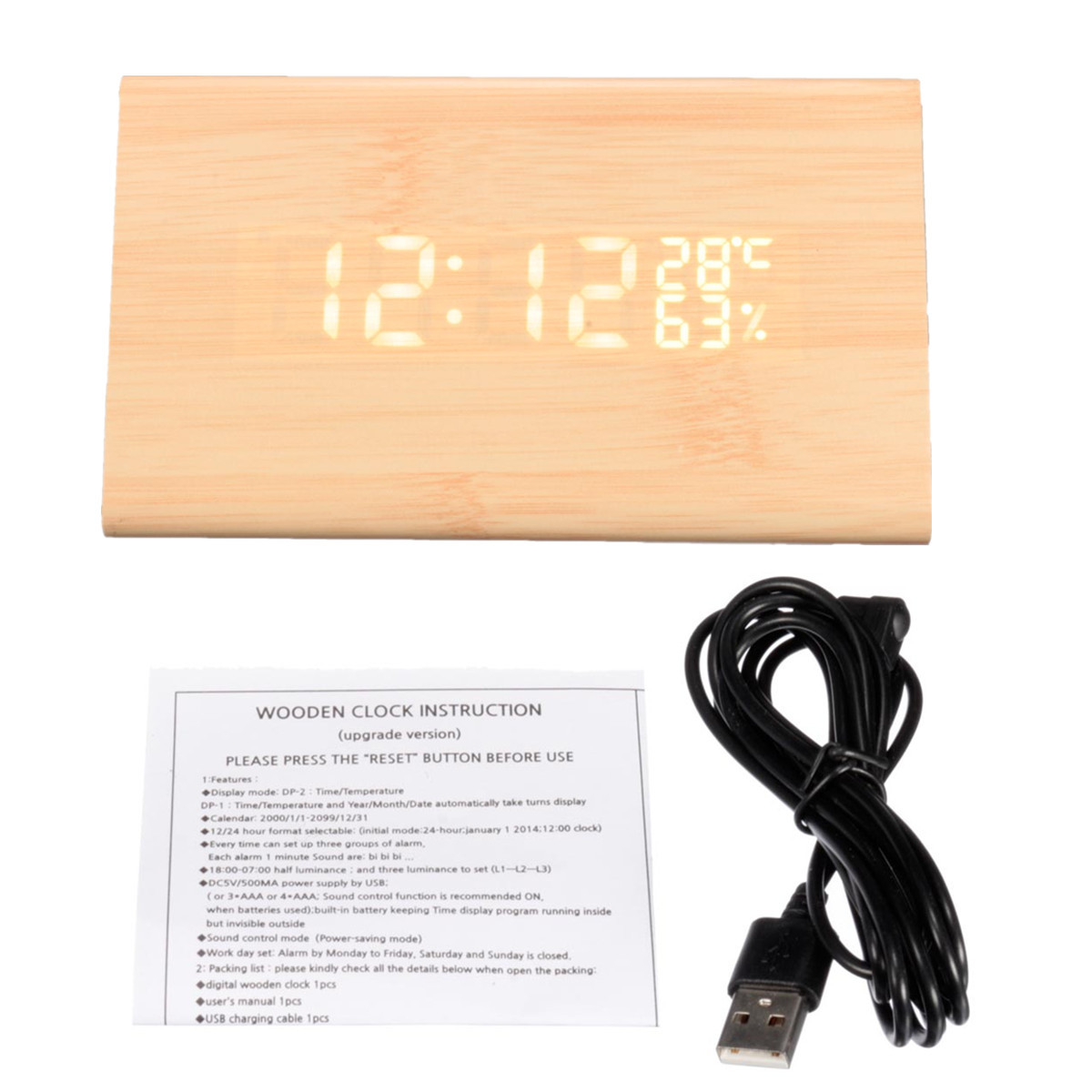 Voice-activated-Triangle-Alarm-Clock-Humidity-Temperature-Sensing-Wooden-Desk-Clock-LED-Digital-Disp-1926307-10